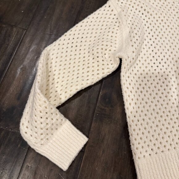 NWT Varley Grady Boucle Knit Sweater Cream - Picture 6 of 11